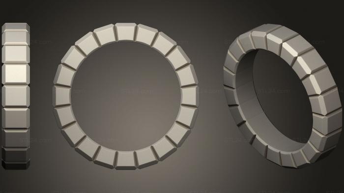 Ювелирные перстни и кольца (Кольцо 20, JVLRP_0501) 3D модель для ЧПУ станка